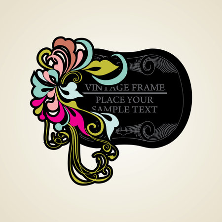 Elegance vintage frames for your textのイラスト素材