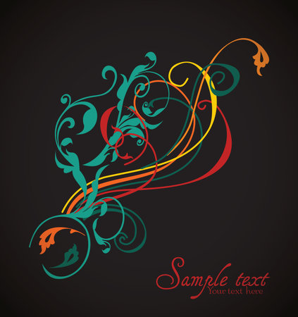 Vintage card design for greeting card, invitation, menu, coverのイラスト素材