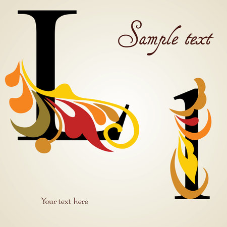 Hand Draw Vintage Alphabetのイラスト素材