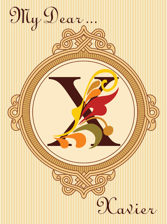 Hand Drawn Vintage Cardのイラスト素材