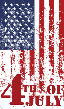 Vector - Independence day Illustration Patriotic United States of America, USA, vector illustrationのイラスト素材