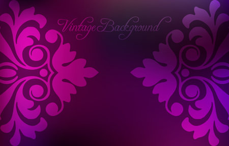 Abstract colorful background with pink floralのイラスト素材