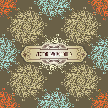 Seamless vector background in gentle colorsのイラスト素材