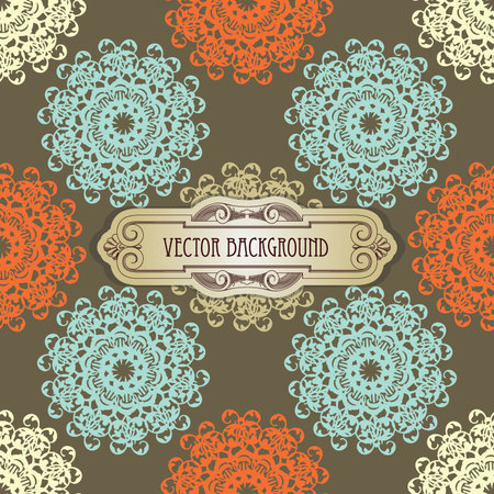 Seamless vector background in gentle colorsのイラスト素材