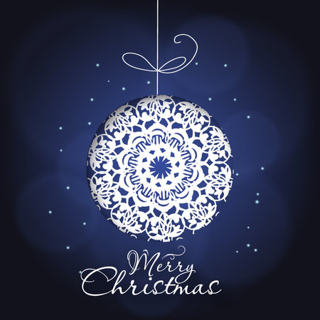 Christmas card with tree, Xmas cardのイラスト素材