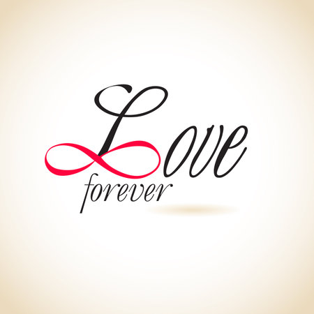 Infinity love, forever loveのイラスト素材