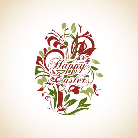 Easter vintage eggのイラスト素材