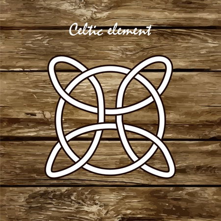Celtic knots, braids and patterns. Vector illustrationのイラスト素材