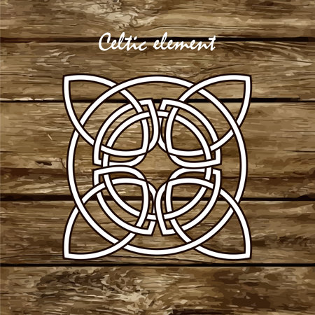 Celtic knots, braids and patterns. Vector illustrationのイラスト素材