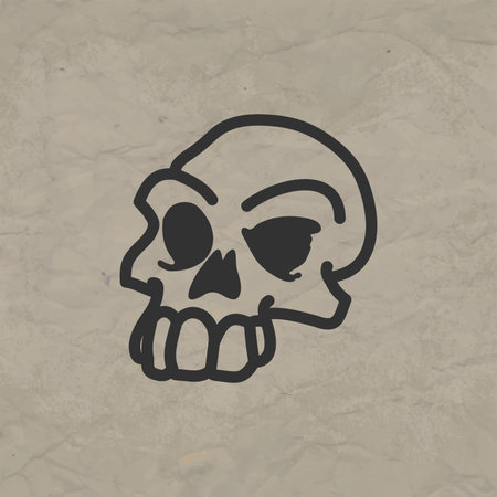 Vector Skulls Illustrationsのイラスト素材