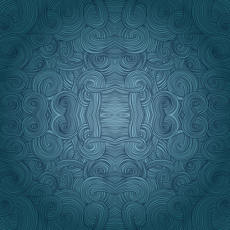 Seamless hand-drawn pattern, waves backgroundのイラスト素材
