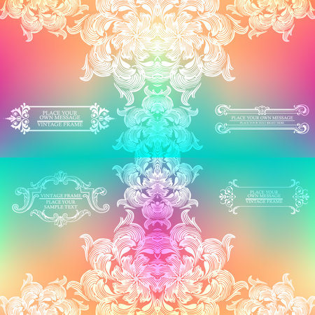 Elegance vintage invitation cardのイラスト素材