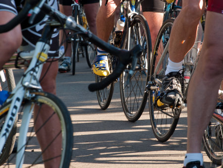 16th annual Goose Chase of Greenwood Village, Colorado. Family-oriented bike and walk/run event.のeditorial素材