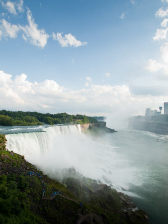 Photo of Niagara Falls from the US side.の写真素材