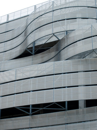Detail of the Colorado Convention Center in Downtown Denver.のeditorial素材