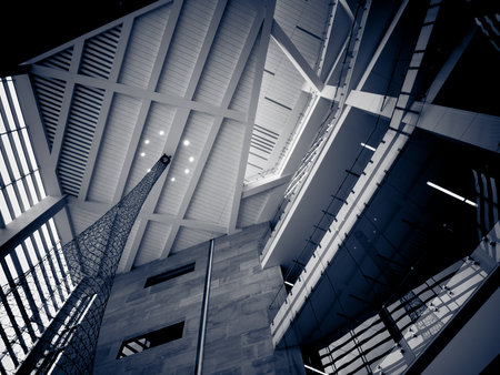 Interior of the Lindsey-Flanigan Courthouse in Downtown Denver.のeditorial素材