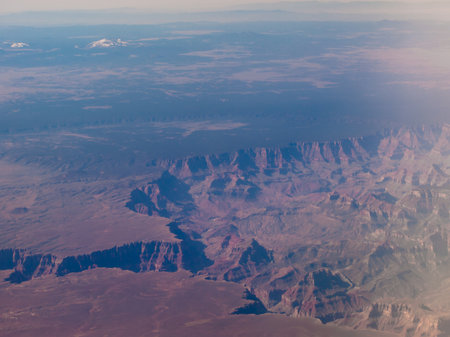 Grand Canyon view from the airplane.のeditorial素材
