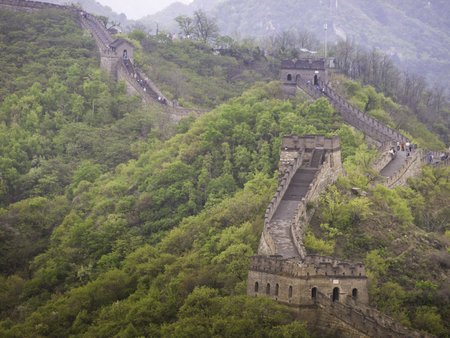 The Great Wall of China at the Mutianyu section near Beijing.のeditorial素材