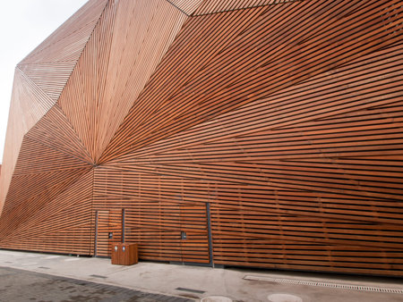 Exterior detail of the Canada Pavilion at the EXPO 2010 Shanghai, China.のeditorial素材