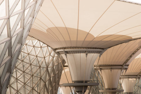 Exterior of the  Expo Axis at the EXPO 2010 Shanghai, China.