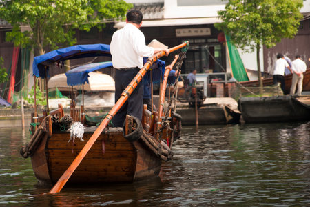 Zhou Zhuang water village, China.のeditorial素材