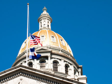Cupola of the Colorado State Capitol Building in Denver.のeditorial素材
