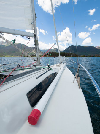 Sailing on the Lake Dillon, Colorado.のeditorial素材