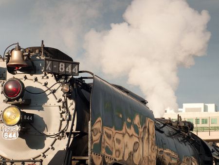Steam Locomotive No. 844 of Union Pacific Railroad.のeditorial素材