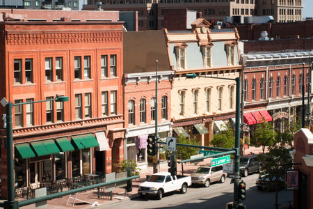 Old midwestern street.のeditorial素材
