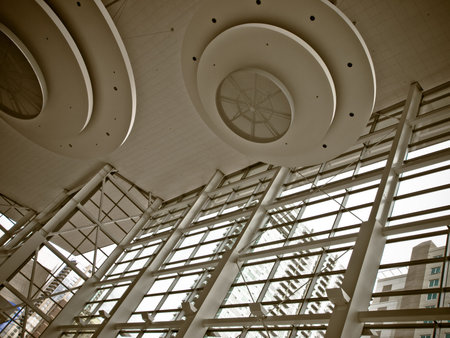 Detail of the Colorado Convention Center in Downtown Denver.