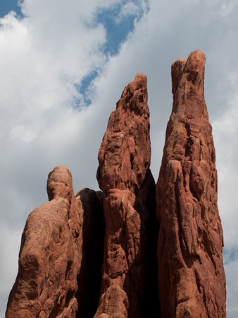 Garden of the Gods Rock Formation in Colorado.のeditorial素材