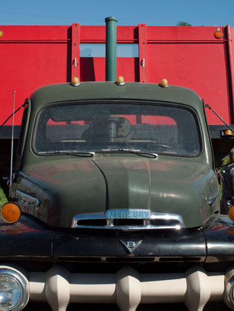 Old car on the display at the Yesteryear Farm Show in Longmont, Colorado.