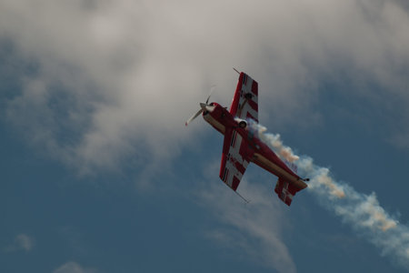 Vintage airplane at the Rocky Mountain Airshow in Broomfield, Colorado.