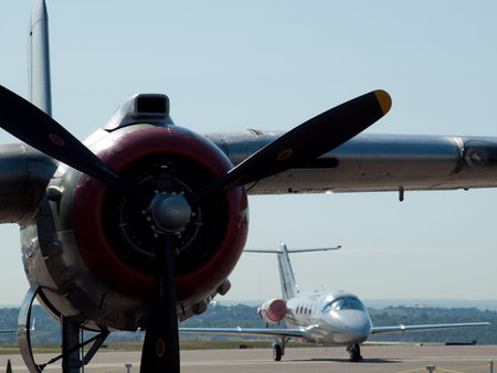 North American B-25J Mitchell s/n 44-29199, In The Mood, N9117Z (NL9117Z), nose art, 2011 Colorado...