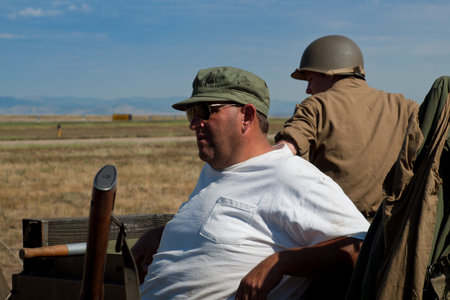 WWII reenactors at the Rocky Mountain Airshow in Broomfield, Colorado.
