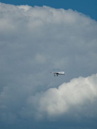 Vintage airplane at the Rocky Mountain Airshow in Broomfield, Colorado.