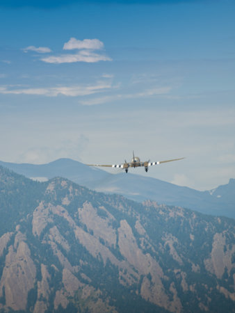 Southern Cross C-47/Douglas C-47 Skytrain / Dakota at the Rocky Mountain Airshow in Broomfield, Colorado.のeditorial素材