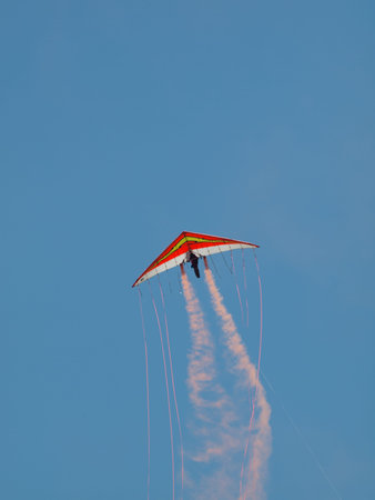 Dan Buchanan Hang Glider demonstration at the Rocky Mountain Airshow in Broomfield, Colorado.