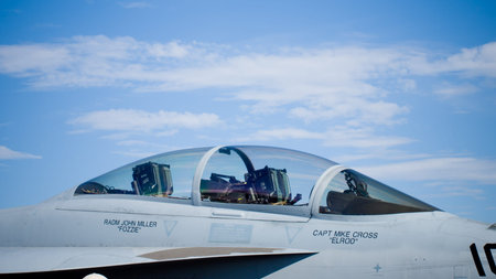 Fighter jet at the Rocky Mountain Airshow in Broomfield, Colorado.