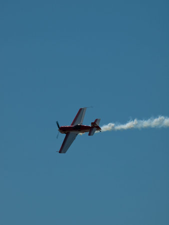 Vintage airplane at the Rocky Mountain Airshow in Broomfield, Colorado.