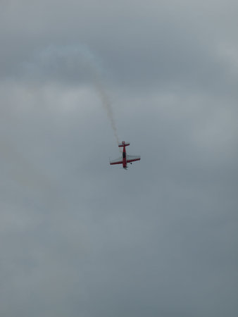 Vintage airplane at the Rocky Mountain Airshow in Broomfield, Colorado.のeditorial素材