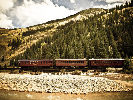 Durango to Silverton Narrow Gauge Train.  This train is in daily operation on the narrow gauge...