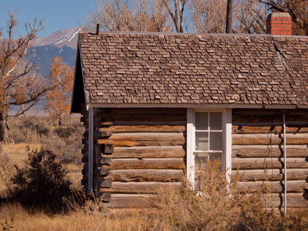 An abandoned structures on old Medano Ranch in Colorado.の写真素材