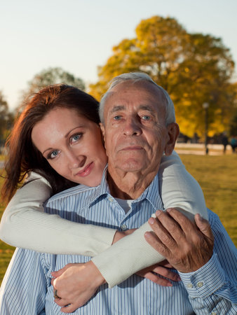 Father sharing a moment of happiness with his daughter.の写真素材