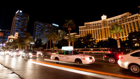 On the strip in Las Vegas, Nevada.のeditorial素材