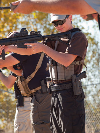 Tactical rifle training course. Course provided by Anthony Navarro from the Discovery Channel Show...