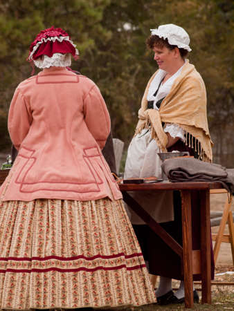 Reenactment of the Revolutionary War at the Four Mile Historic Park.  Denver, Colorado.のeditorial素材