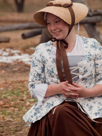 Reenactment of the Revolutionary War at the Four Mile Historic Park.  Denver, Colorado.のeditorial素材