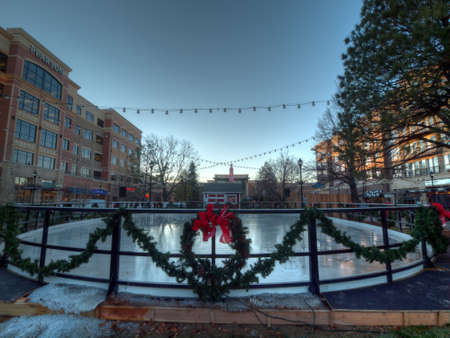 3rd Annual Christmas Tree Lighting at the Streets of Southglenn. Denver, Colorado.のeditorial素材