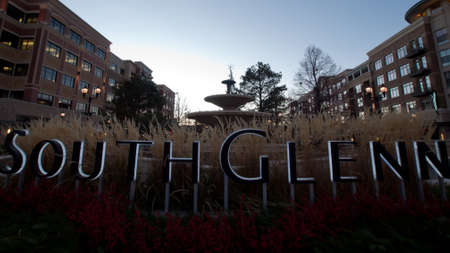 3rd Annual Christmas Tree Lighting at the Streets of Southglenn. Denver, Colorado.のeditorial素材